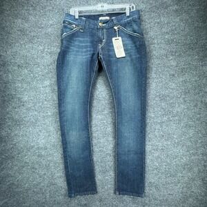 **SOLD**Levis 504 Slouch Skinny Jeans Womens Junior 7 Dark Wash Low Rise Denim